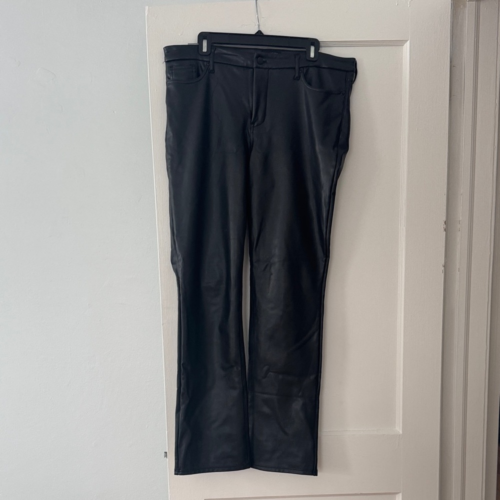 Black Pleather Trousers